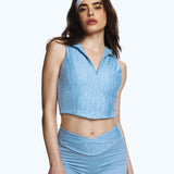 High-Waisted Biker Shorts Baby Blue