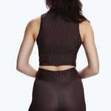 High-Waisted Biker Shorts Choco Brown