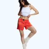 Satin Boxer Shorts Zebra Orange