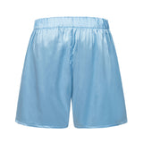 Satin Boxer Shorts Blue Crush