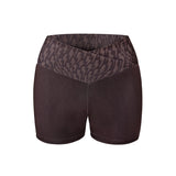High-Waisted Biker Shorts Choco Brown