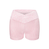 High-Waisted Biker Shorts Baby Pink