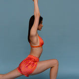 Satin Boxer Shorts Zebra Orange
