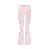 High-Waisted Flare Leggings Baby Pink