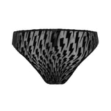 Flock Mesh Cheeky Briefs Black