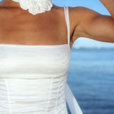 Satin Slip Dress White