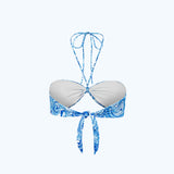 Bandeau Bikini Top Blue