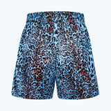 Satin Boxer Shorts Blue Leo