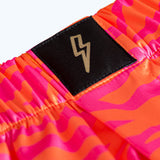 Satin Boxer Shorts Zebra Orange