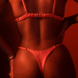 Thong Bikini Bottom Wild Sunrise Zebra