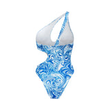 Women's one piece swimsuit blue