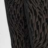 Flock Mesh Flare Pants Black
