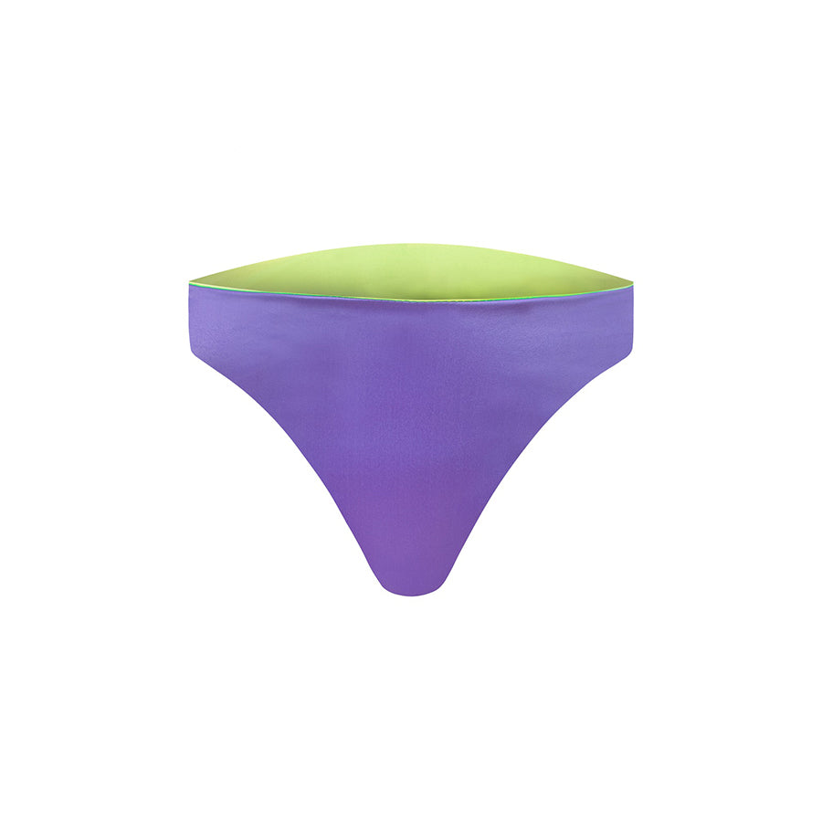 SATIN HIGH WAIST BRIEFS Purple Rain - Ekcentrik Underwear