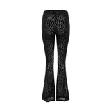 FLOCK MESH FLARE PANTS