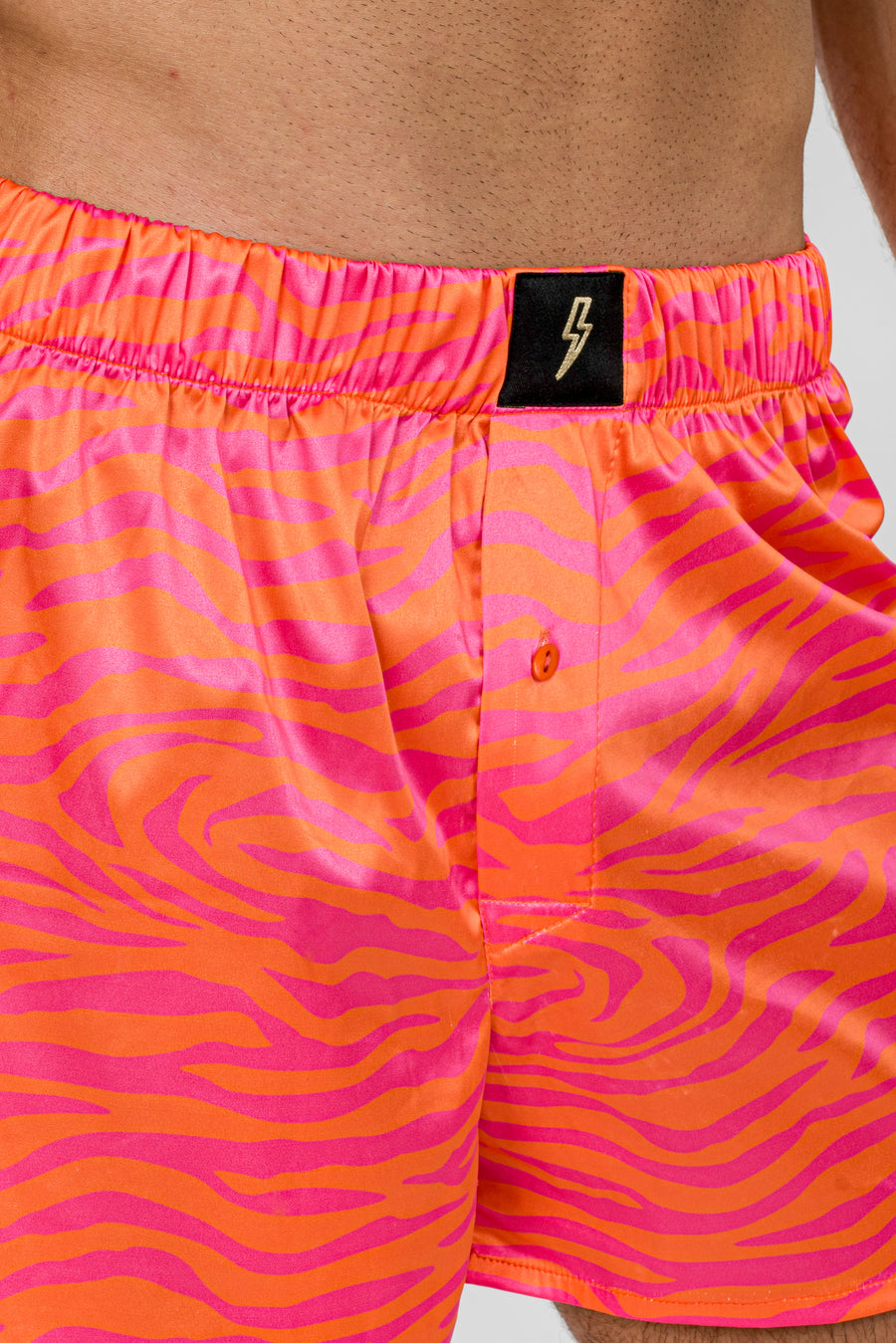 SATIN BOXERS WILD SUNRISE ZEBRA - Ekcentrik Underwear – EKCENTRIK store