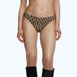 FLOCK MESH THONGS TATTOO BEIGE