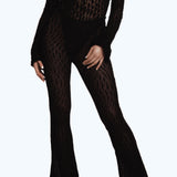 FLOCK MESH FLARE PANTS