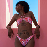 Bandeau Bikini Top Orange